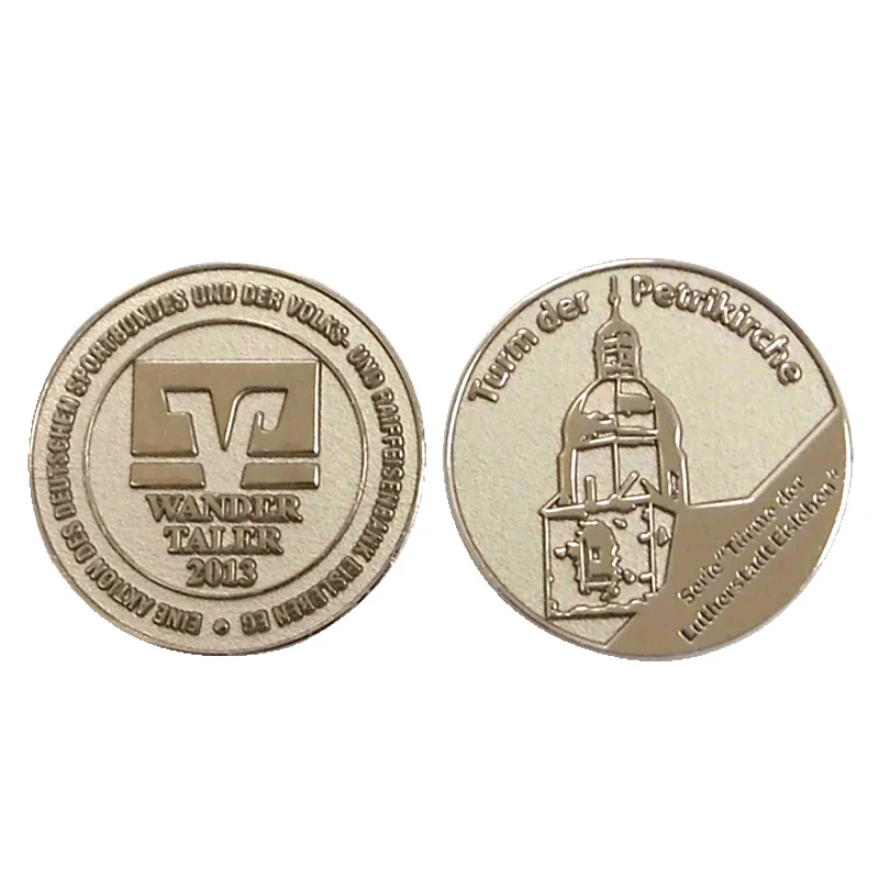 

Big Promotion Round Double Coin 3D Plating Gold Coin