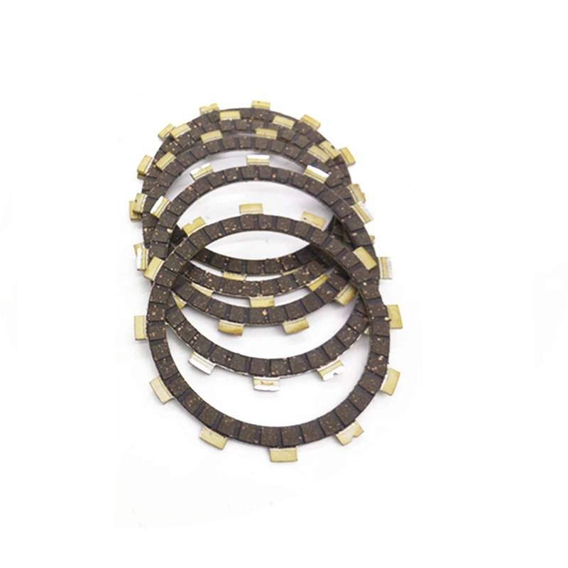 

free shipping motorcycle GN125 GS125 wood fiber clutch friction plate for Suzuki 125cc GN GS 125 spare parts (1 set 5 pcs)