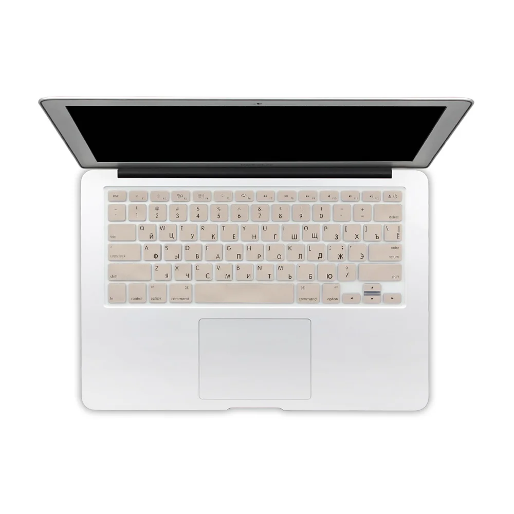 

US Version Russian Language Alphabet Letter Silicone Keyboard Protective Film Cover Skin for MacBook Air 13 Pro 13" 15" 17''