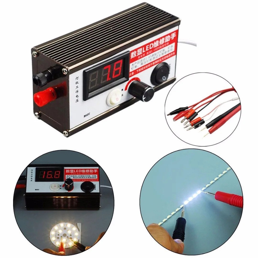 

1-100 Inch LED TV Backlight Tester Tool with LED Test Cable Extra Sharp Test Probe Alligator Clip Test Lead Set Fast Detector