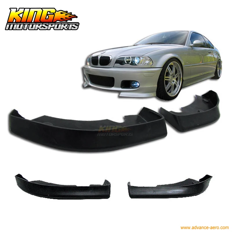 FOR 99 05 BMW E46 3 SERIES FRONT BUMPER LIP SPOILER PU POLY URETHANE