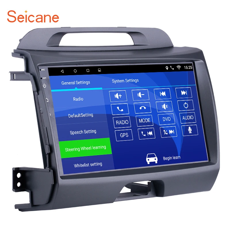 

Seicane Android 7.1/8.1 9 inch Wifi Head Unit Radio Audio GPS Multimedia Player For 2010 2011 2012 2013 2014 2015 KIA Sportage