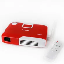 NIERBO Mini Projector Full 3D Portable Projector Wireless Battery Support 4K Android Wifi Bluetooth Home Theater 2D to 3D conver