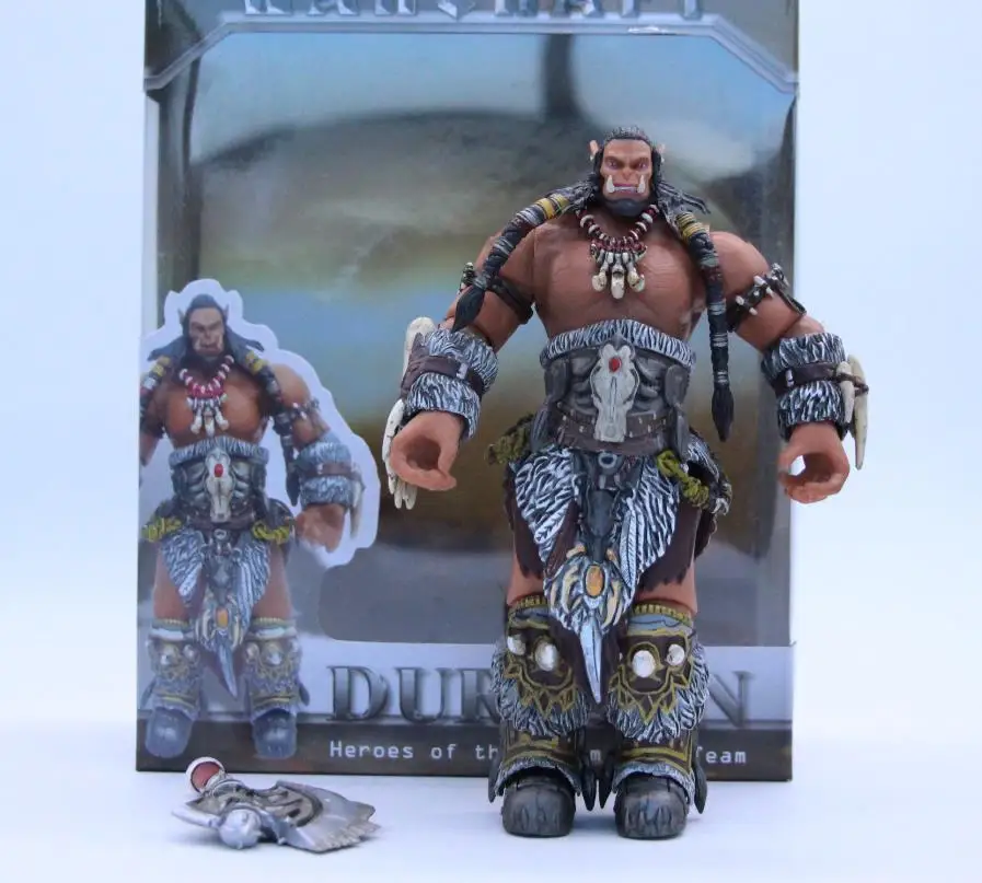 

Game WOW Character Durotan Frostwolf Orchi Warrior Soldier Joint Movable Action Figure Model Toys