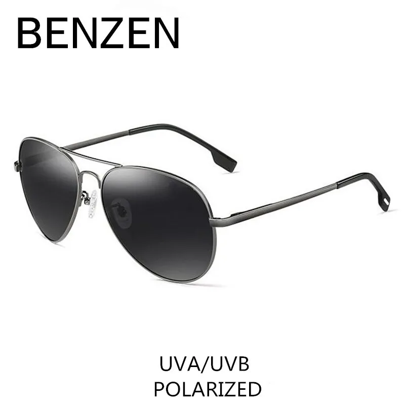 

BENZEN Pilot Sunglasses Men Polarized Male Sun Glasses UV 400 Glasses For Driving Vintage Shades With Case 9091