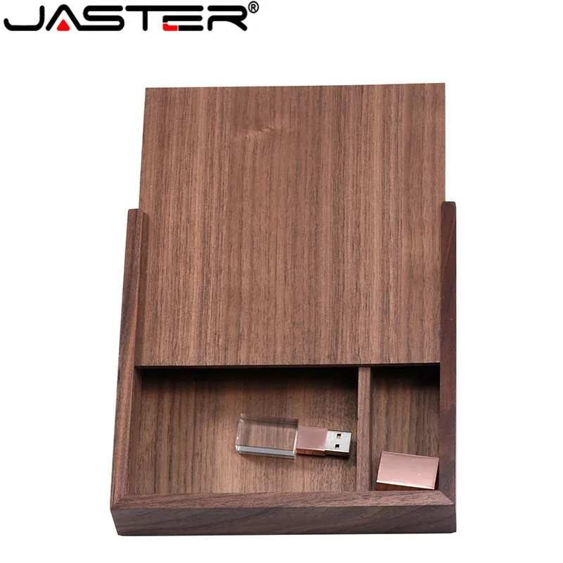 JASTER 1 шт. бесплатный логотип грецкий орех фото уникальный Альбом дерево usb +