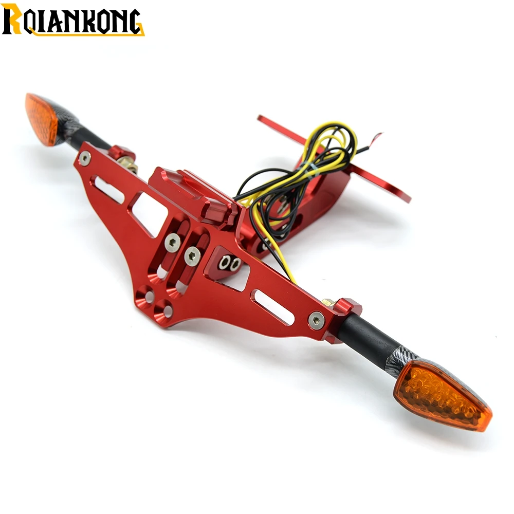 

Motorcycle Angle License Number Plate Frame Holder Bracket FOR KTM Duke RC 125 200 390 Enduro Supermoto SM SMC Adventure 690 950