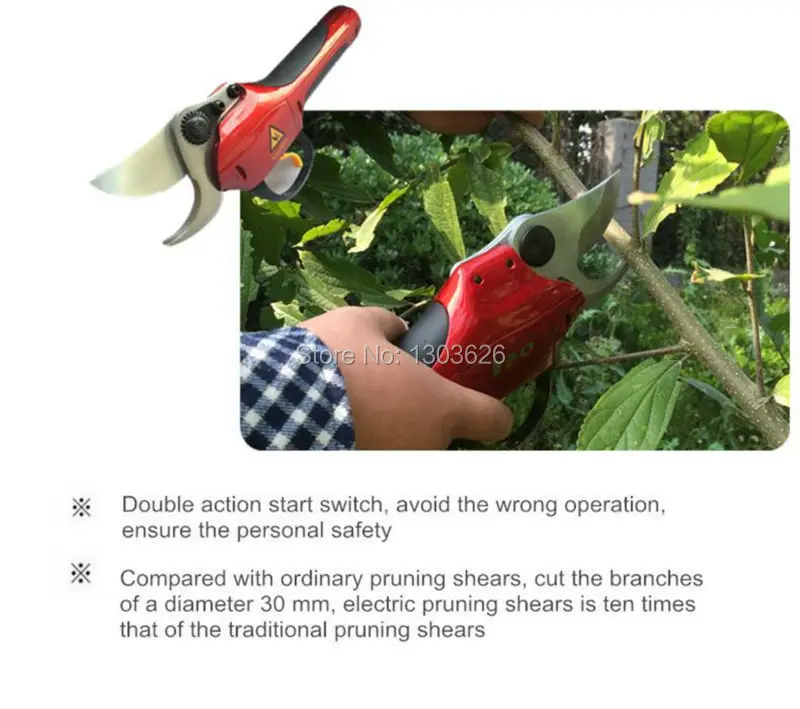 WS P-1 Электрический садовые ножницы виноградник инструменты ножницы для деревьев (CE, сертификат fcc)