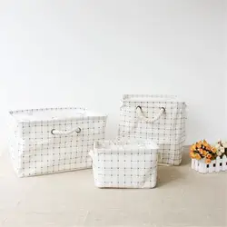 Изящные японские Стиль корзины ремесел коробка для хранения косметики банки хранитель Дома интерьер Организатор Декоративные рабочего