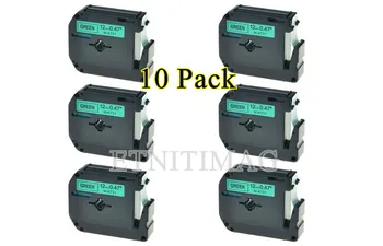 

10 Pcs 12mm M Tape Compatible P-touch Label Tape M731 MK731 M-K731(0.47" x 26.2' 12mm x 8m)For label printer PT85 PT70 PT65