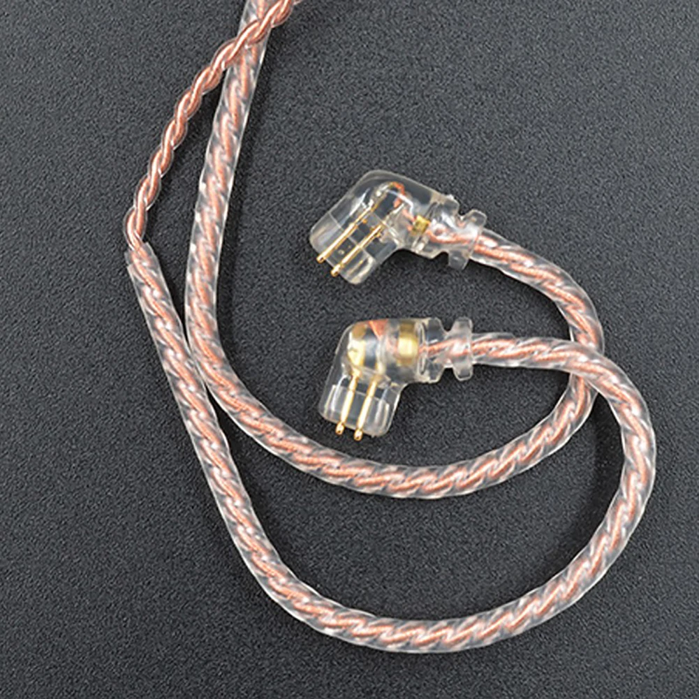 KZ 0,75 мм позолоченный B/C провод со штырями для наушников кабель для KZ-ZST/ES4 KZ-ZSN с микрофоном Сменный кабель для DIY Замена наушников аудио