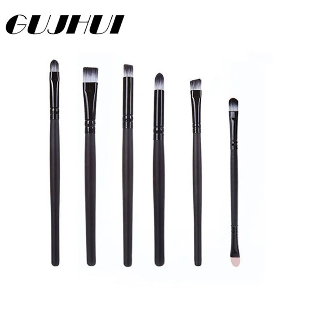 

2017 New 6PCS Makeup Kit Cosmetics Brush Set Eyeshadow Eyeliner Feather Nose Smudge Tools Hot Sale