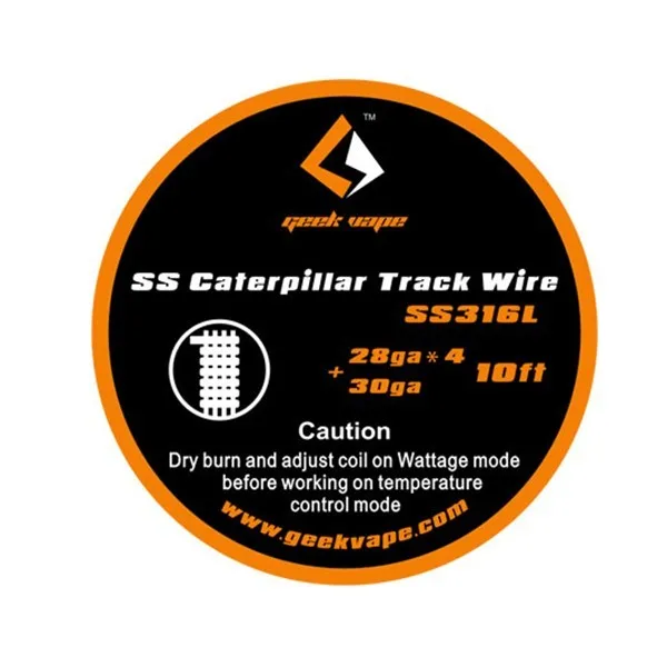 

original Geekvape Caterpillar Track wire (28ga*4+30ga) for DIY vape High qualit for electronic cigarette tank RDA RDTA RTA High