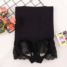 Плюс размер женский сексуальный формирователь тела Кружевной Край Высокая талия Корректирующее белье подтяжки ягодиц Корректирующее белье животик контроль приклада улучшитель талии тренер