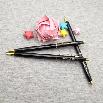 

Hot 20pcs personalized new year gifts bullet pen nice writing office pen custom free with your company name/address/phone