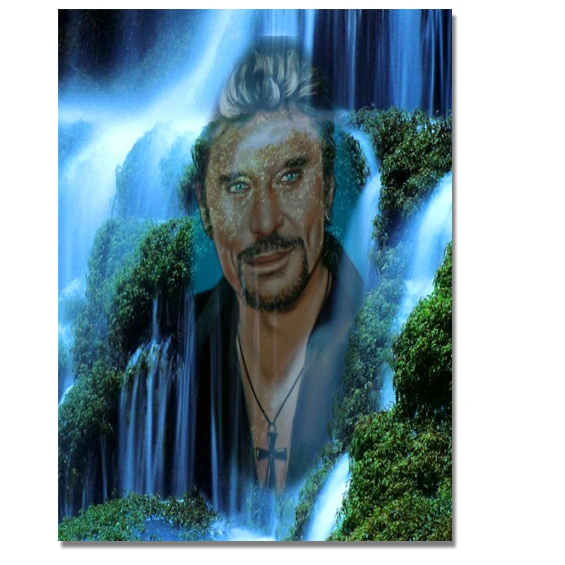 

Rock Singer Diamond Painting French Elvis Johnny Hallyday Diy Cross Stitch 5d Diamond Embroidery Mosaic Needlework Crafts Pa974