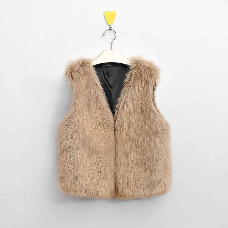 Fashion Hot Autumn women's vest Winter Fur Vest Warm Faux Fox Short Jacket Furs Coats Lady Casual Gilet Outwear S-3XL HD88