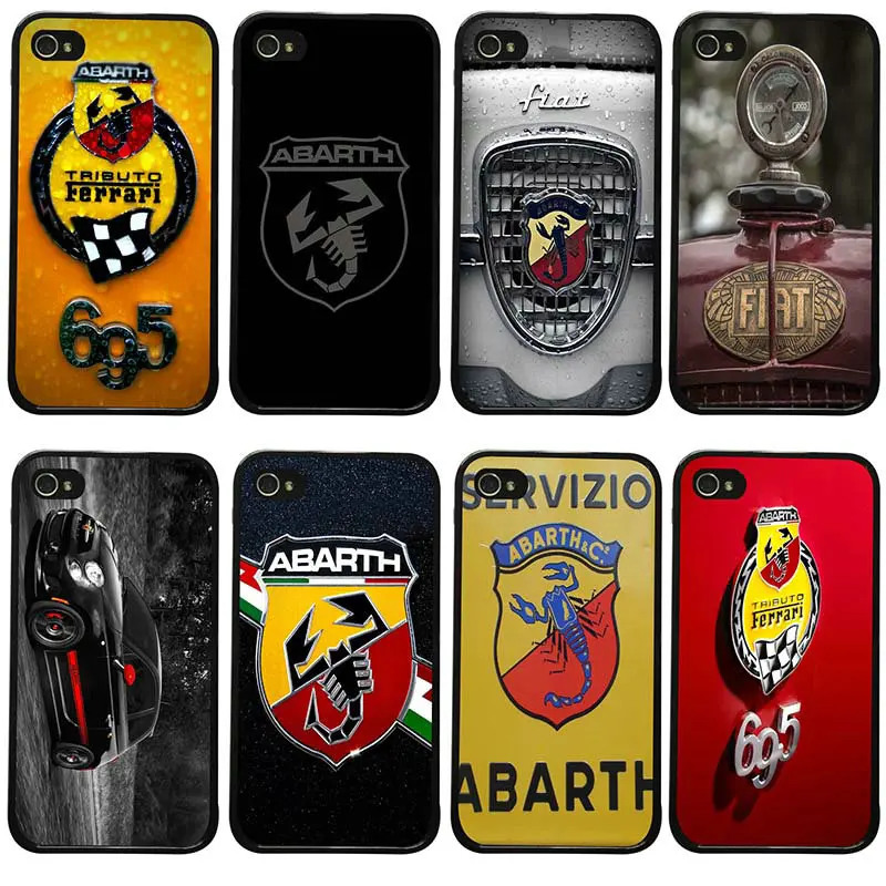 Mobile Phone Cases Hard PC TPU Plastic Cover Protect for iphone 8 7 6 6S Plus X XR XS Max 5S 5 SE 4 4S Case Hot Fiat Abarth Logo |