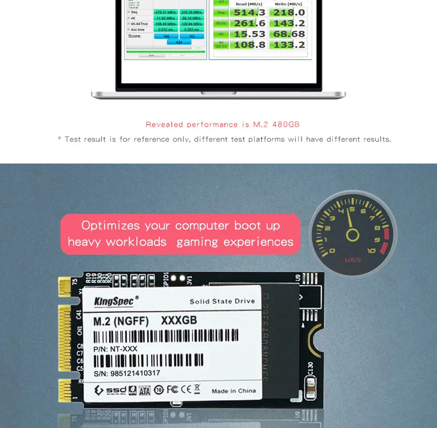 22x42 мм kingspec 32 Гб 64 Гб 128 256 ssd твердотельный накопитель NGFF M.2 интерфейс MLC Высокая совместимость для ноутбука ultrabook обновления