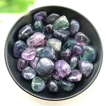 

100g Natural Fluorite Stone Crystal Healing Reiki Polished Stones Decoration