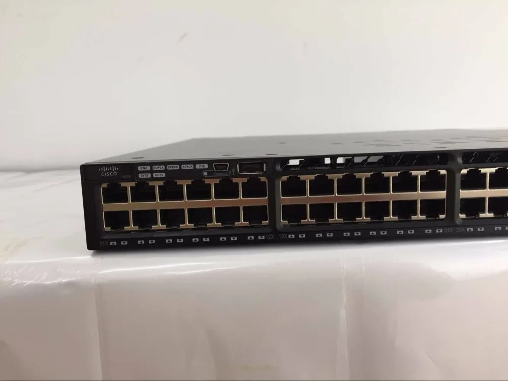 WS-C3650-48FD-L полный POE 48 Ethernet порты коммутатор управляемый StackWise-160 корпоративные переключатели