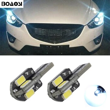 

BOAOSI 2x Car T10 w5w LED 5730SMD Width Lamp light for mazda 3 6 emblem atenza spoiler cx7 rx8 cx-5 cx5 cx 5 6 3 Axela