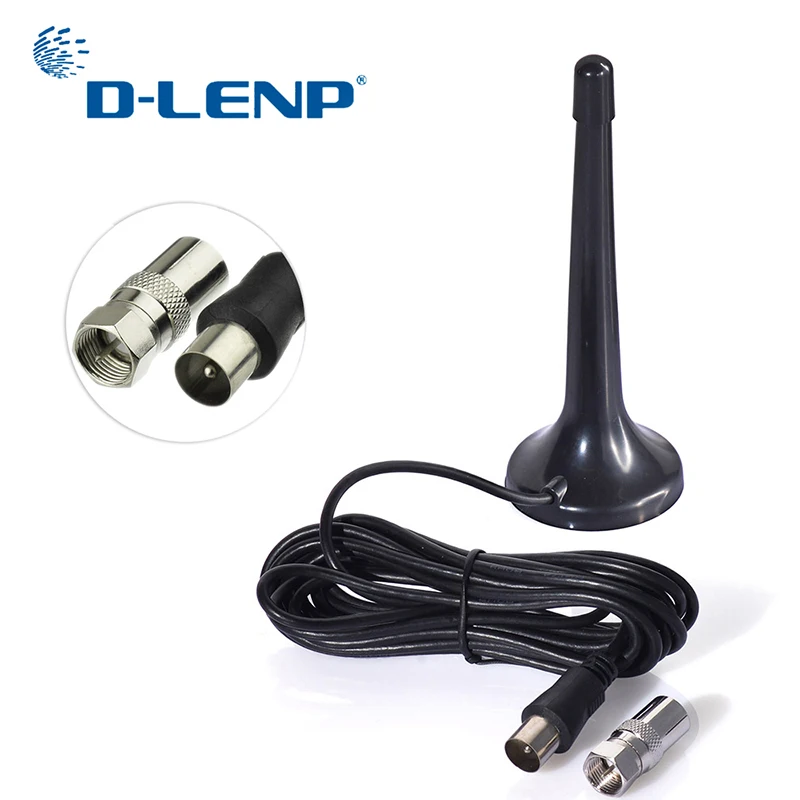 DLENP Digital tv удлиненная антенна портативная Внутренняя/наружная антенна для USB ТВ-тюнера/цифрового ТВ/DAB радио с магнитной основой