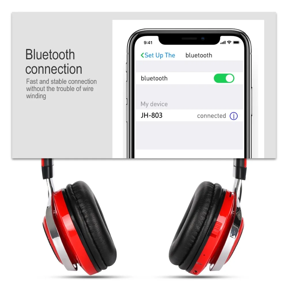 Модный светящийся стерео шлем Аудио Bluetooth наушники Беспроводная большая гарнитура спортивные наушники микрофон светодиодный светильник+ микрофон FM TF режим