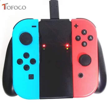 

Grip Handle Charging Dock Station Charger Chargeable Stand Holder for Nintend Switch NS Joy-Con Handle Bracket