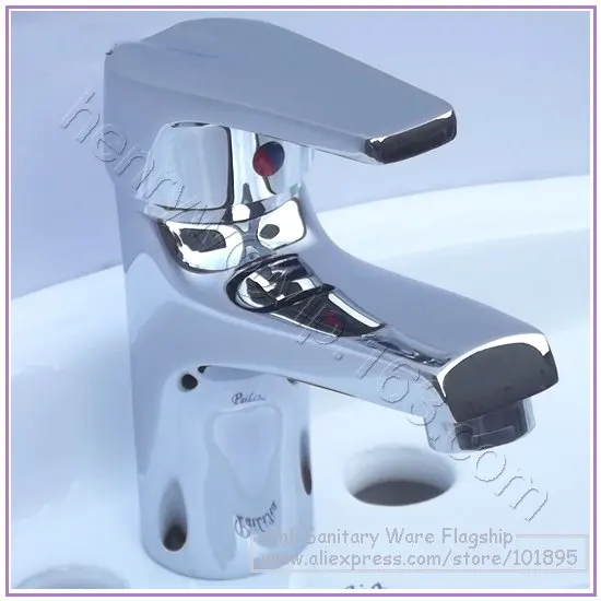 

L16582 - Luxury Deck Mounted Chrome finish Brass Wash Basin Faucet