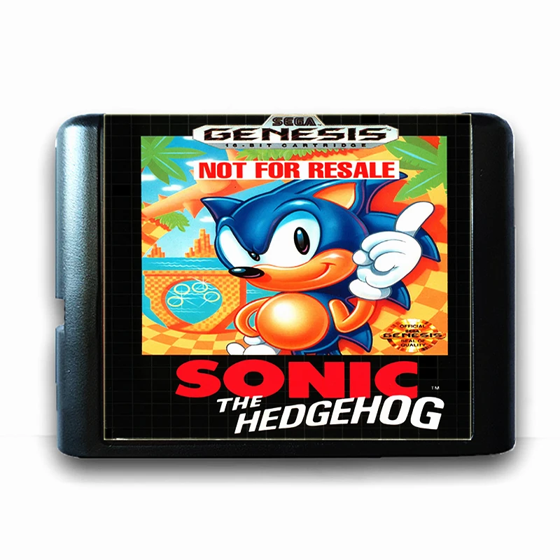 

Sonic the Hedgehog for 16 bit Sega MD Game Card for Mega Drive for Genesis US PAL Version Video Game Console