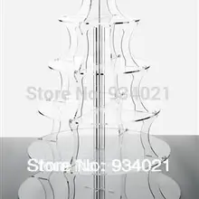 Индивидуальные 6 ярусов акриловый Свадебный кекс подставки для пирога/прозрачное оргстекло торт стенд Fittingsss