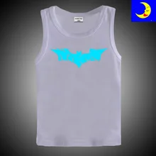 

DMDM PIG 2017 New Design Kids Sleeveless Tops Tees Neon Print Shine Children Boys Girls T Shirt Luminous Clothing Baby T-Shirts