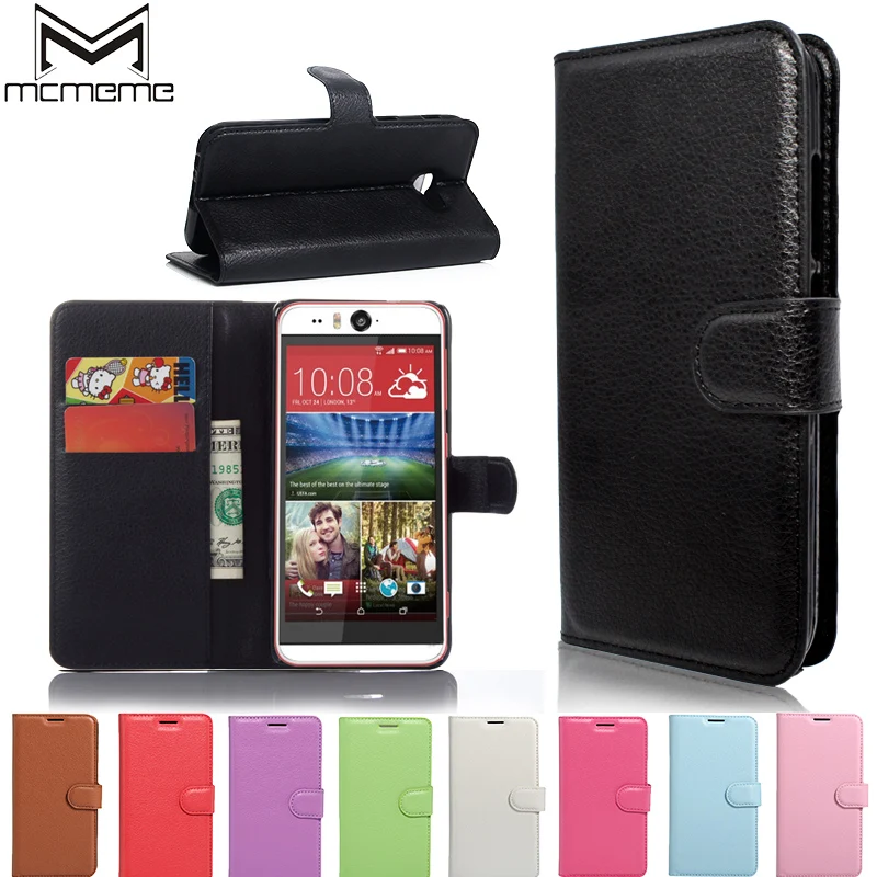 

MCMEME PU Leather Case For HTC Desire Eye Cover Bag Luxury Flip Wallet Cases Full Protective Housing Covers For HTC Desire Eye