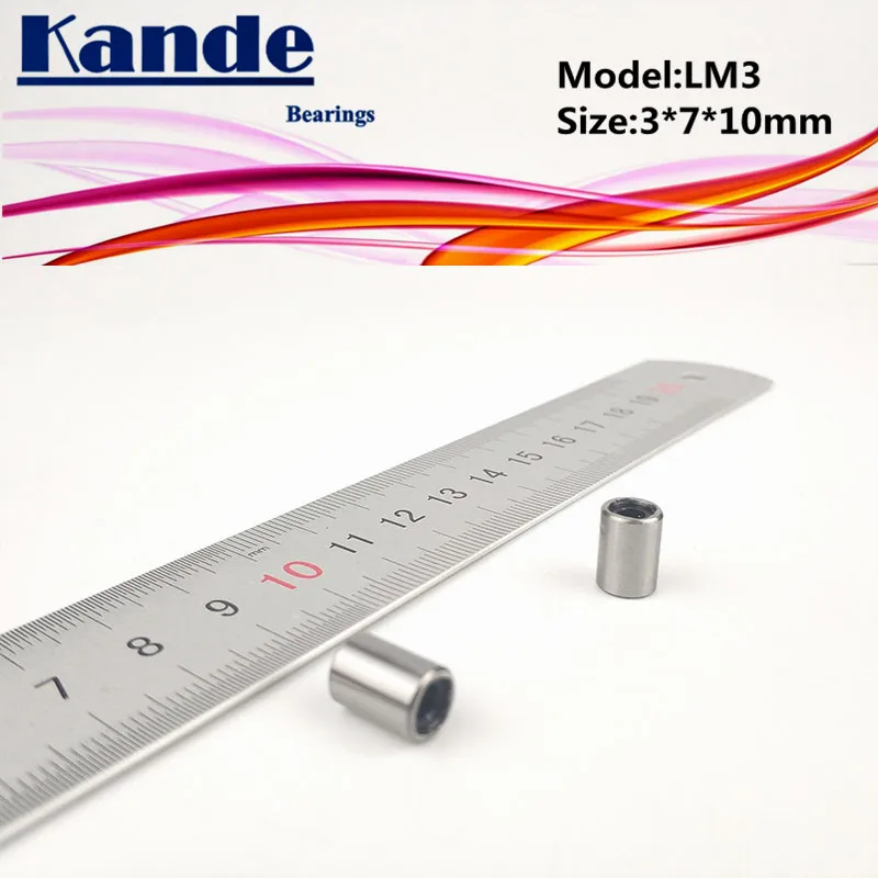 Kande подшипники LM3UU 10 шт. линейный подшипник 3x7x10 мм LM3 UU | Обустройство дома