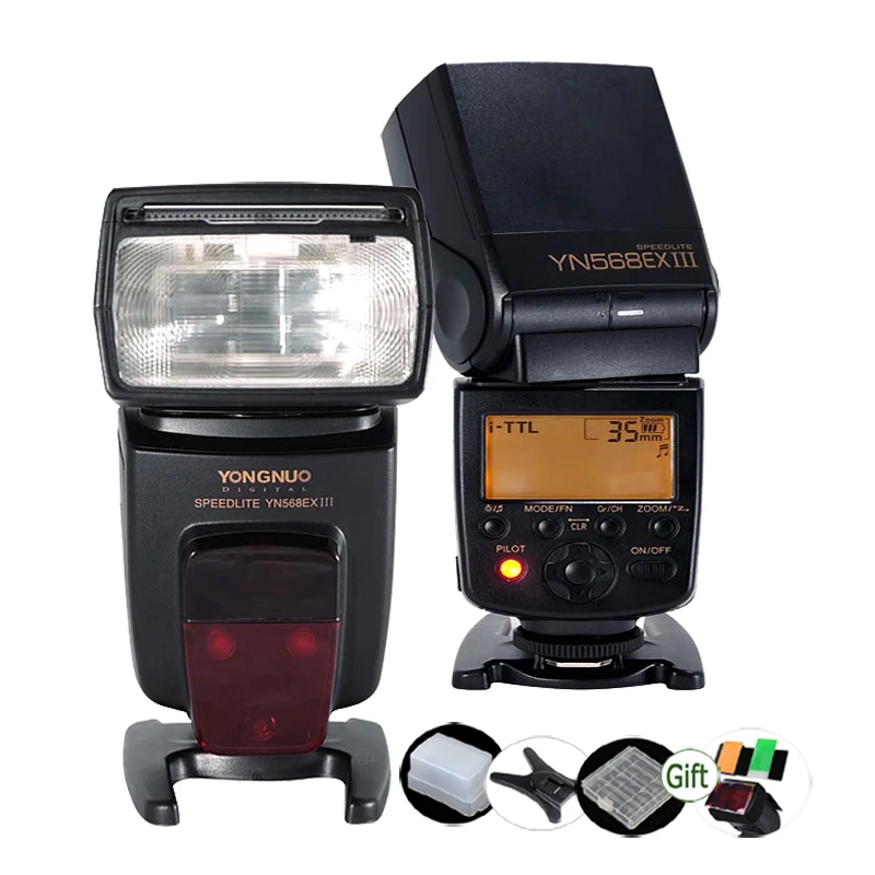 Беспроводная вспышка YONGNUO YN568EX III Speedlite GN58 TTL HSS 1/8000s Master Slave для камеры Nikon DSLR|flash light