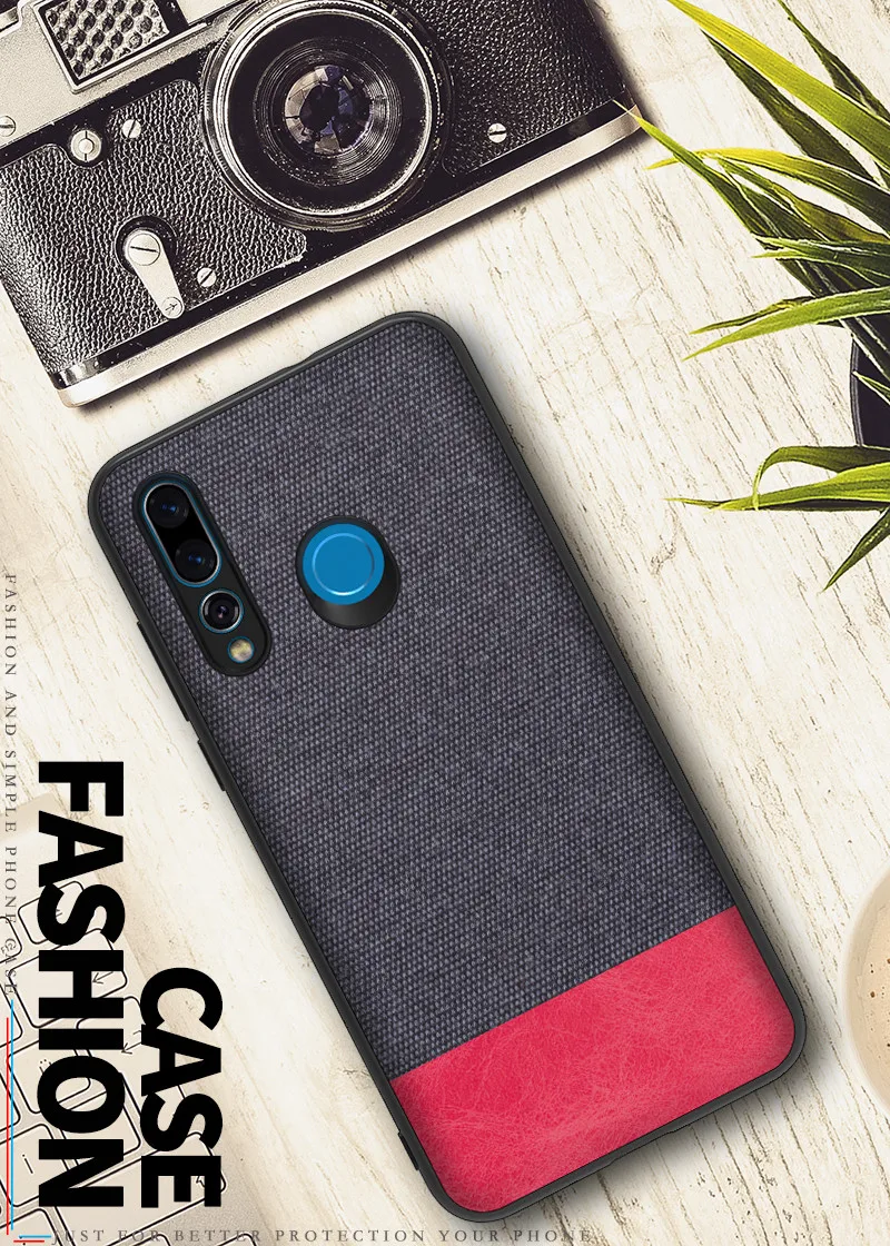 For Huawei Nova 4 Case New Full protection Hybrid PU Cloth TPU Business Dark Gentleman Case For Huawei Nova 4 Case19