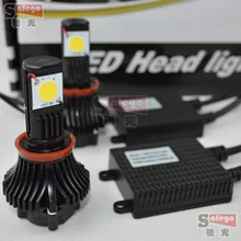 Free Shipping 50w Car Lamps Headlights 1 set H8 H9 H11 led headlights car 1set HOT SALE