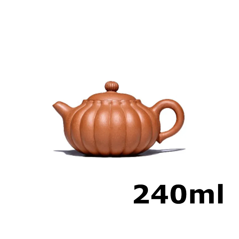 

[Bouns 3 Cups] Authentic Teapot Yixing Teapots 240ml Ceramic Purple Clay Tea Pot Chinese Handmade Kung Fu Set Porcelain Kettle