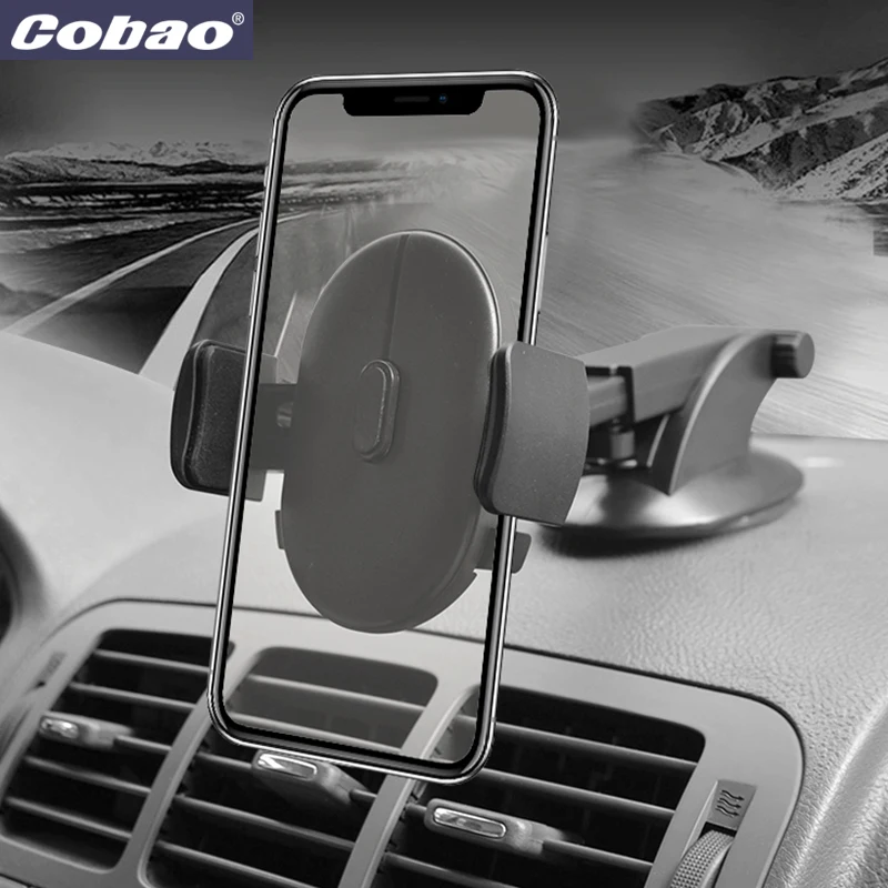 

Cobao Windshield Holder For Phone In Car 360 Adjustable Universal Support Cellular Phone For Car For Samsung Xiaomi iPhone