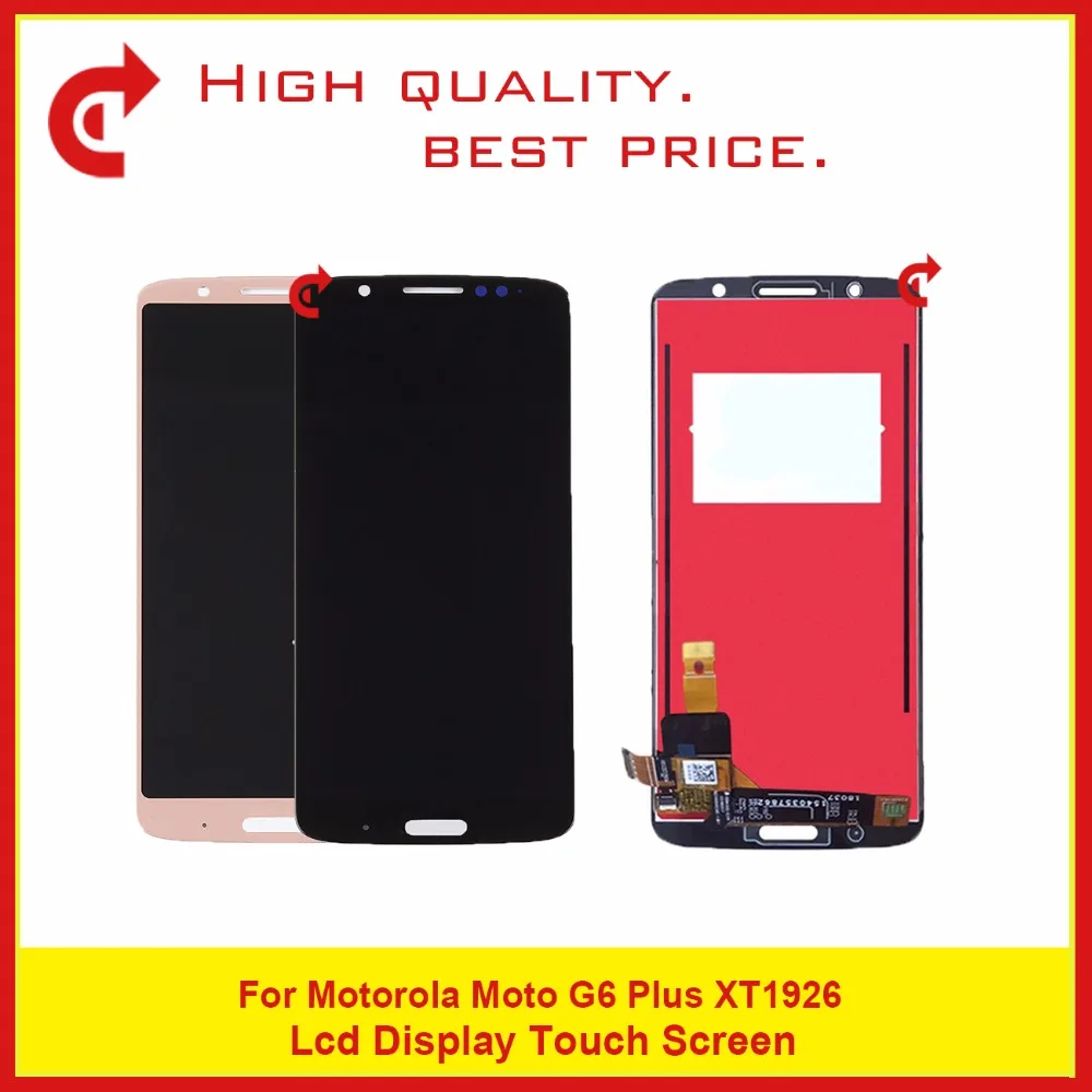 

High Quality Replacement 5.93" For Motorola Moto G6 Plus XT1926 Full Lcd Display With Touch Screen Digitizer Panel Assembly