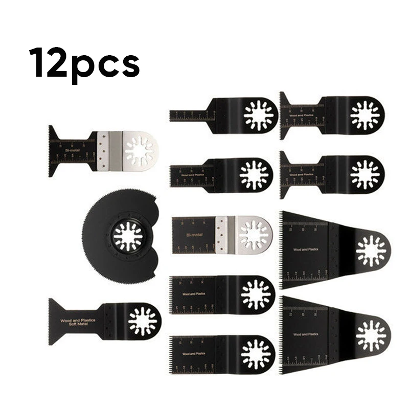 

12Pcs Multi-tool Saw Blade Oscillating Blade Multi Tool Circular Saw Blades For Makita Milwaukee Wood Cutting Kit
