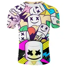 finest nueva marca marshmello cara de los hombres de manga corta casual homme mscara marshmello cascos - imagenes de marshmello fortnite para dibujar