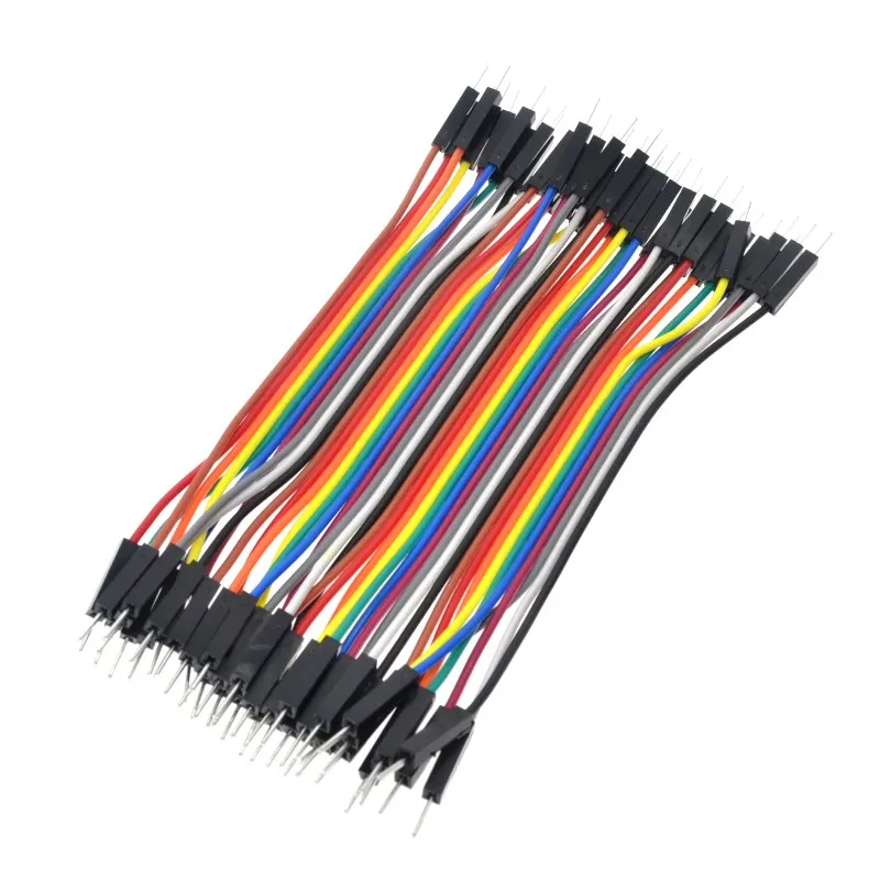 40 шт./лот, 10 см, 2,54 мм, 1pin, Мужской Соединительный провод, Dupont кабель для Arduino