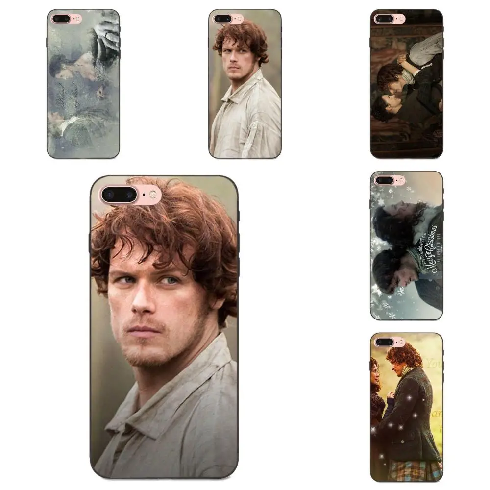 

For Xiaomi Redmi Note 2 3 4 4A 4X 5 5A 6 6A Plus Pro S2 Y2 Soft Silicone TPU Black Cell Phone Jamie Fraser Outlander Starz