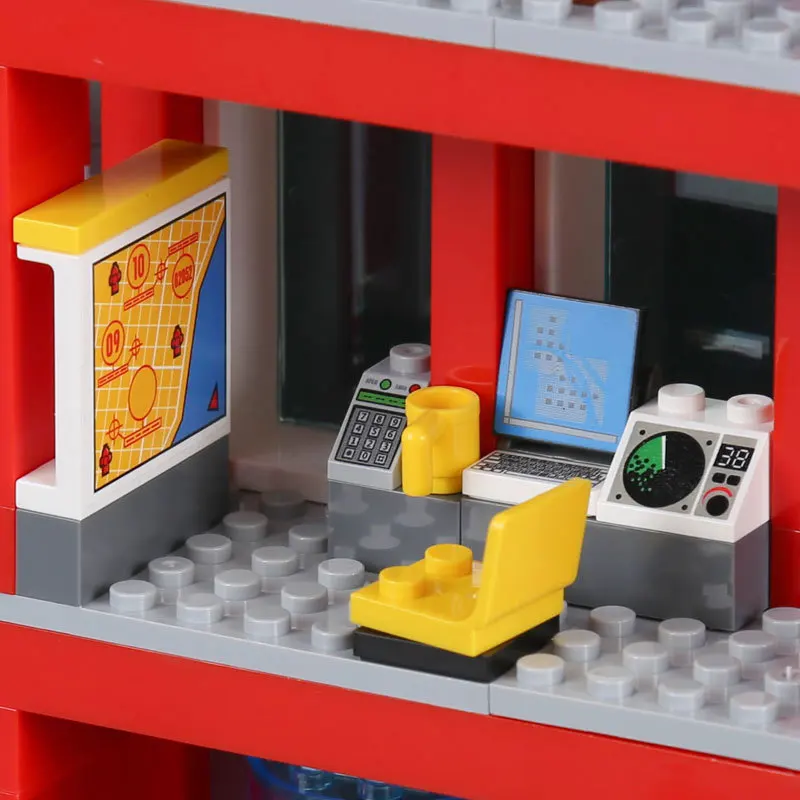 Lepin 02052 Creative City Series Educational Toys Fire Safety Director Children's Toys Compatible Legoings 60110 Lepin 02052 Creative City Series Educational Toys Fire Safety Director Children's Toys Compatible Legoings 60110
