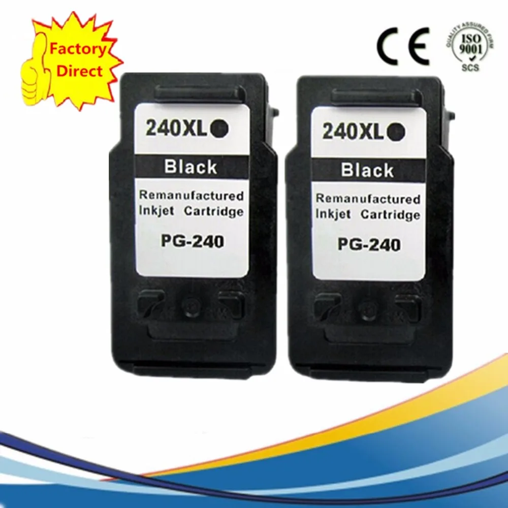 Black PG 240 XL PG 240XL PG240XL PG240 PG 240 240XL Ink Cartridges Remanufactured For Canon