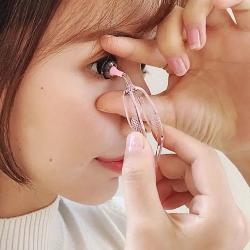 

Eye Care Contact Lenses Inserter Remover Silicone Soft Tip Tweezer Stick Case Set Wearing Tools 449F