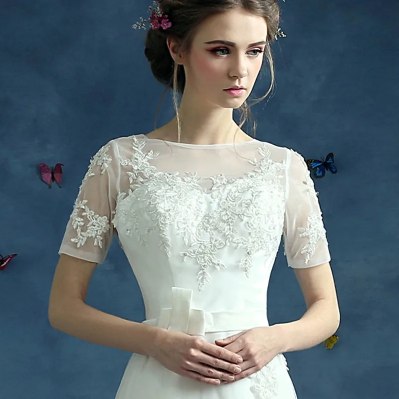 SOCCI Weekend винтажные Свадебные платья с короткими рукавами 2019 boda Vestido de Noiva