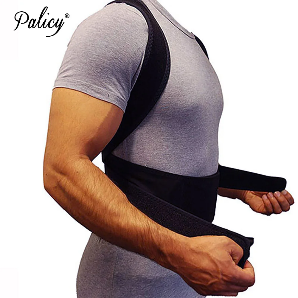 Palicy Back Posture Corrector Shoulder Lumbar Brace for Men Body Shaper